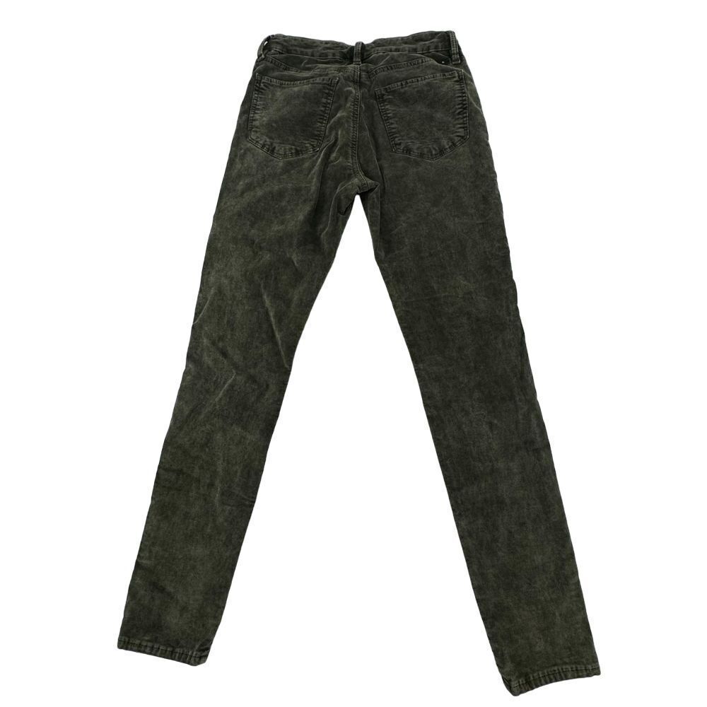 Lucky Brand Olive Green Corduroy Pants Slim Fit Casual Trousers Size 4/27